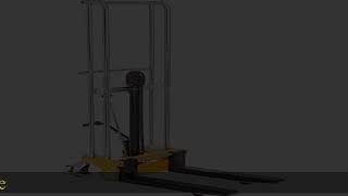 Global Industrial 880 Lb Cap Manual Lift Stacker 59quot Lift [upl. by Metah]