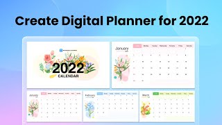 How to Make Digital Calendar Planners in 2022  Free Templates [upl. by Dionisio]