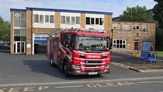 CREW ARRIVING Wellington Retained Pump Turnout  Shropshire Fire amp Rescue Service [upl. by Mclaughlin147]