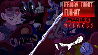 SUFFERING FROM MARIOS MADNESS  Friday Night Funkin Marios Madness V2 [upl. by Solraced195]