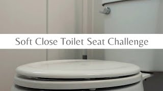 Soft Close Toilet Seat Challenge  shorts [upl. by Eaneg]