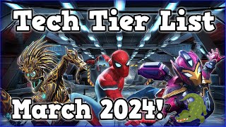 Tech Tier List for March 2024  Marvel Contest of Champions [upl. by Onitram496]