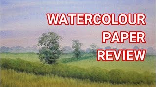 Watercolour Paper on a Budget  Daler Rowney Aquafine Review [upl. by Arvie]