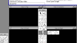 19 MicroStation v5 3D Main Tool Palette [upl. by Ayita]