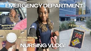 My first week as a student nurse in the ER  Nursing School Vlog🩺 [upl. by Amre121]