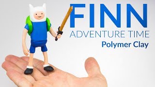 Finn Adventure Time – Polymer Clay Tutorial [upl. by Sirac]