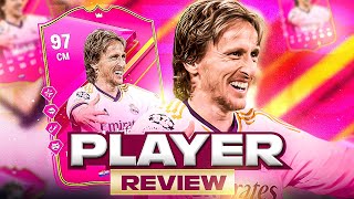 5⭐5⭐ 97 FUTTIES PREMIUM MODRIC SBC PLAYER REVIEW  FC 24 Ultimate Team [upl. by Kirima248]