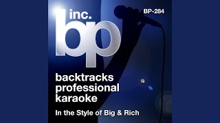 Comin To Your City Karaoke Instrumental Track In the Style of Big and Rich [upl. by Sib]