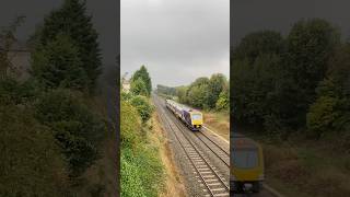 Train at Unstone Derbyshire Northern class 195 accelerates away from Dronfield [upl. by Perretta861]