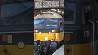 Absolute HELLFIRE from 47711 at Preston train railway shorts [upl. by Ruffo]