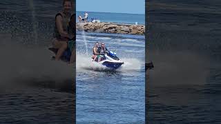 Jet Ski Speeding and Wave Jumping in the Venice Florida Jetty JetSki WaveJumping VeniceFlorida [upl. by Hershell714]