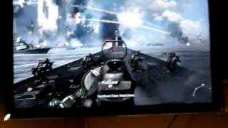 Samsung ue32d5000 Full HD 1080p connected with pc s hdmi gameplay call of duty full graphics [upl. by Lemmy]