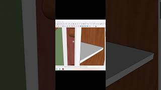 Create a wooden showcase in Sketchup Speedbuild modern design in Sketchup tutorialforbeginners [upl. by Shaya]