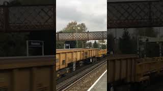 66711 Aggregates Passes Brockenhurst Railway Station on Platform 3 [upl. by Odnama]