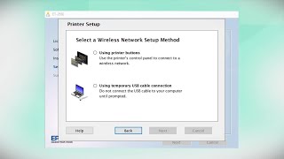 Epson EcoTank ET2650 Wireless Setup Using the Printer’s Buttons [upl. by Suiravad860]