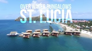 Sandals St Lucia Overwater Bungalow Tour [upl. by Nnaarual]