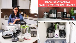 Ideas to Organize Small Kitchen Appliances  Kitchen Organization Ideas [upl. by Alebasi]