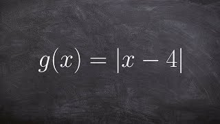 How to find the domain and range from an absolute value graph [upl. by Tucky]