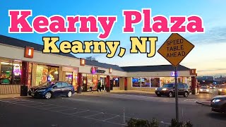 Kearny Plaza Shopping Center in Kearny New Jersey USA  Walk tour inside and outside [upl. by Mouldon130]