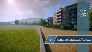 Apartment Area  Foliage and Detailing  Sallands Adventure Zoo  Speed Build  Planet Zoo  7 [upl. by Frame]