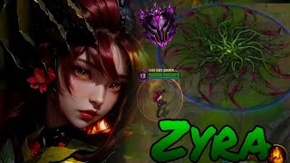 Wild RiftMID LINER NEW CHAMPION ZYRA VS YASUO FULL GAMEPLAY ITEMSRUNES [upl. by Deden]