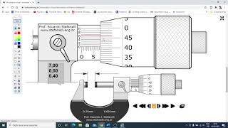 COMO FAZER A LEITURA DO MICRÔMETRO COM NÔNIO [upl. by Arinaj]
