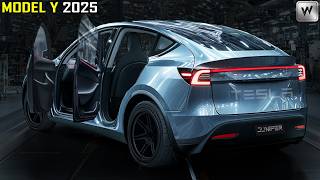 No More Model Y Elon Musk Reveals Tesla Model Y 2025 INSANE Interior Details Here [upl. by Babita884]