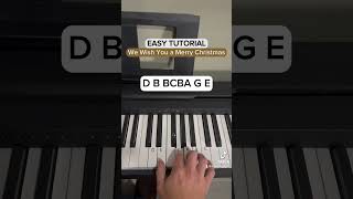 We Wish You A Merry Christmas ❤️ piano viral easytutorial pianotutorial tutorial easypiano [upl. by Aileve12]