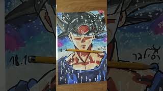 I draw goku ultra instinct Rest in peace akira toriyama 🕊️ dragonballdrawing [upl. by Huang]