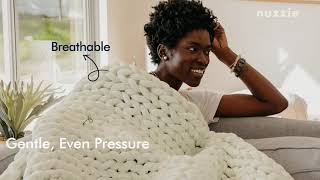 Enjoy the Therapeutic Benefits of Your Weighted Blanket For Years With Nuzzie Blankets [upl. by Monson357]