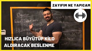 ACİLEN KİLO ALMALIYIM   HEM BÜYÜTÜP HEMDE KİLO ALDIRACAK BESLENME [upl. by Akehsay]