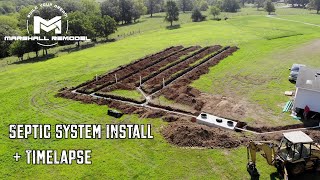 Septic System Install with Mobile Home Hookup [upl. by Manfred]