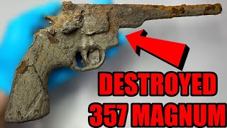 Restoring OBLITERATED 357 MAGNUM REVOLVER Amazing Results [upl. by Yaresed793]