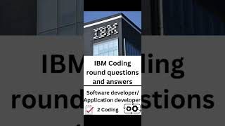 IBM Coding round questions and answersSoftwareApplication developerAll AnswerampTest case passed [upl. by Elisabet]