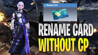 How to Get a Rename Card and Where to Buy in COD Mobile FREE [upl. by Dleifxam27]