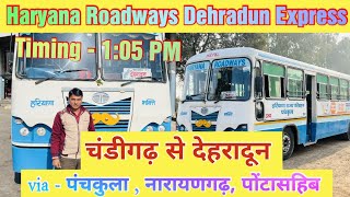 Chandigarh to dehradun bus  Haryana Roadways  CTU  UTC  Himbus  Punbus  Haryana  Travel  Bus [upl. by Philender637]