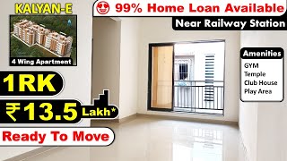 Near Station 1RK  1BHK 13 Lakh  Kalyan East  Ready To Move  Unique Homes Budget Flats [upl. by Fahey]