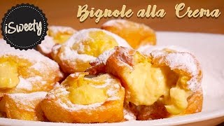 Bignole alla Crema Pasticcera Ricetta Bignè al Limone SENZA BURRO [upl. by Kamilah320]