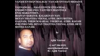 Devan thantha veenai  Tamil karaoke songs [upl. by Khajeh]