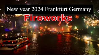 Happy New Year 2024 Frankfurt Germany  Fireworks [upl. by Dunc113]