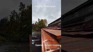 Spanish curved Copper Gutter diy gutters rain home gutterrepair homerepair diygutters [upl. by Amarillis]