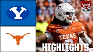 BYU Cougars vs Texas Longhorns  Full Game Highlights [upl. by Windzer]