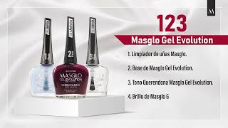 Base tono y brillo Masglo Gel Evolution para un acabado perfecto 💅 [upl. by Launamme]