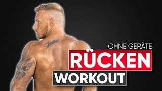 Rücken Workout OHNE GERÄTE für Zuhause Level 1 für Anfänger  RÜCKENTRAINING [upl. by Engracia]