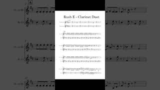 rush e clarinet duet A [upl. by Jewell]