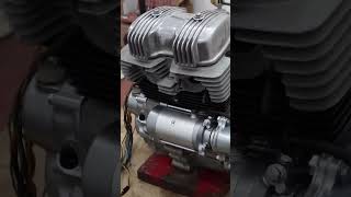 Honda CD200 Roadmaster engine starting up after restoration automobile restoration [upl. by Qahsi82]