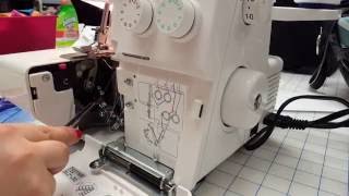 How to thread a serger  Upper Looper Part 2 of 4 [upl. by Konstance]