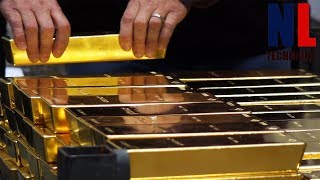 Amazing Melting Pure Gold Technology  Modern Gold Coins and Bars Manufacturing Process [upl. by Laud]