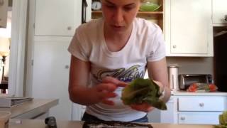 Vegan Nori Salad Wrap Great way to get more greens in your diet [upl. by Aniweta]