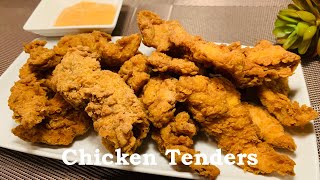 Best Crispy Chicken StripsChicken Tenders Recipe  চিকেন ফিজ্ঞার  স্ট্রিপস রেসিপি । [upl. by Fairlie]